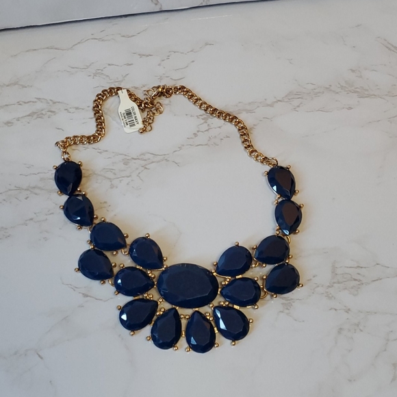Francesca's Cobalt stone statement necklace - Picture 1 of 1